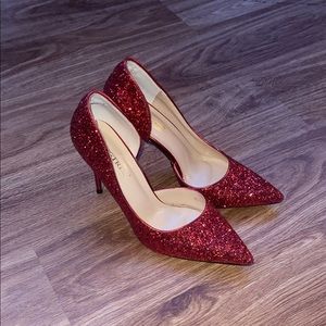 Sparkly Red Bigtree Pumps